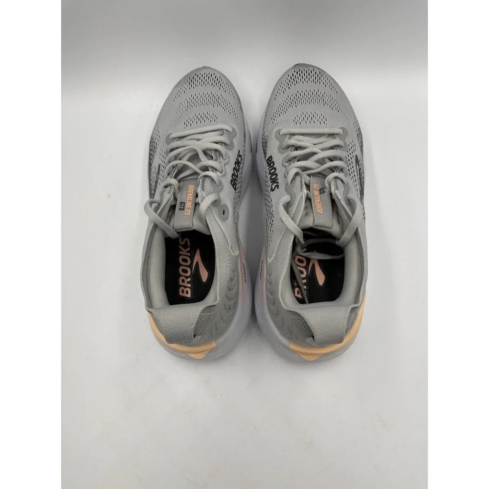 Brooks Adrenaline GTS 25 Mens Running Shoes Gray Sneaker Size 10.5